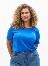 FLASH - T-skjorte med motiv, Blå FLASH - T-skjorte med motiv, Blå, Model