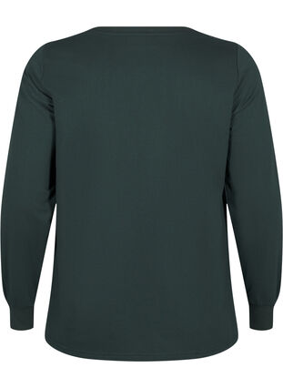 Zizzi Genser med blondedetaljer, Scarab, Packshot image number 1