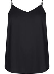 Topp med v-hals og stropper, Black
