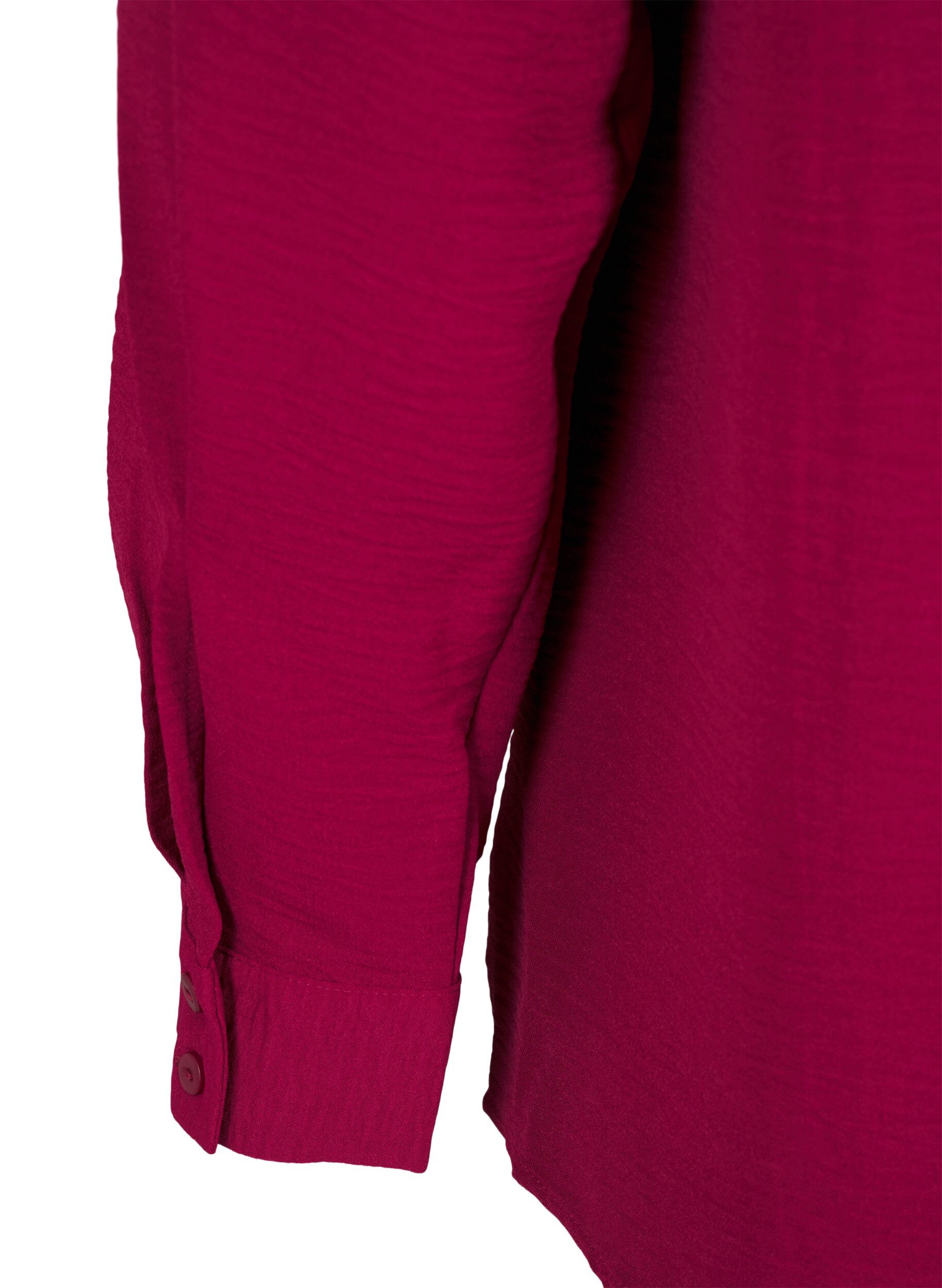 Zizzi Bluse med blondedetaljer, Red Plum, Packshot image number 3