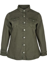 Kort jakke i bomull, Army Green