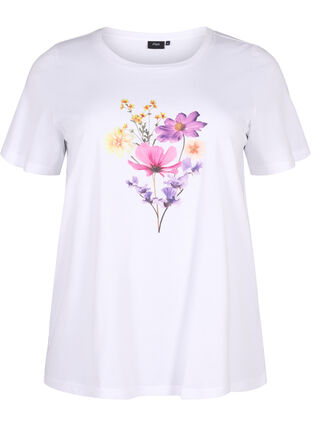T-skjorter med blomstermotiv, Bright W. w. Flower, Packshot image number 0