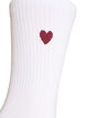 Bomullssokker med m&oslash;nster, Hvit, Packshot image number 2