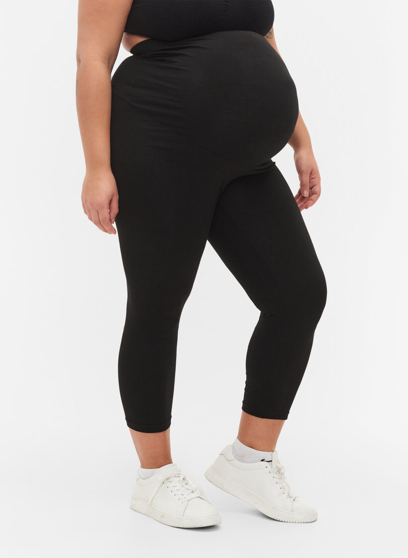 Mammaleggings med 3/4-lengde, Black, Model image number 2