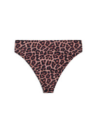 Leopard bikini-string, Brun Leopard bikini-string