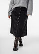 A-formet kordfl&oslash;yelskj&oslash;rt med knapper, Svart, Model image number 3