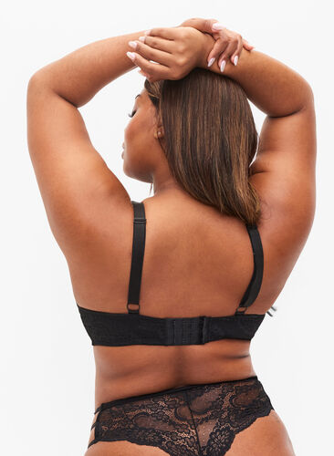 Blonde-BH med string, Black, Model image number 1