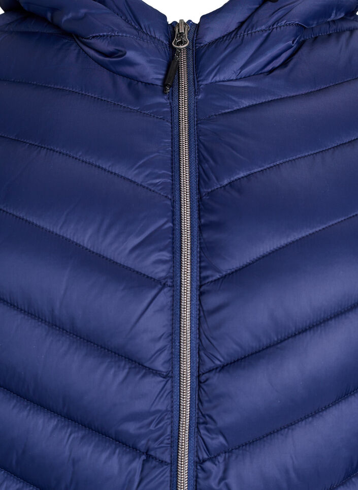 Lettvektsjakke med hette, Blå, Packshot image number 2