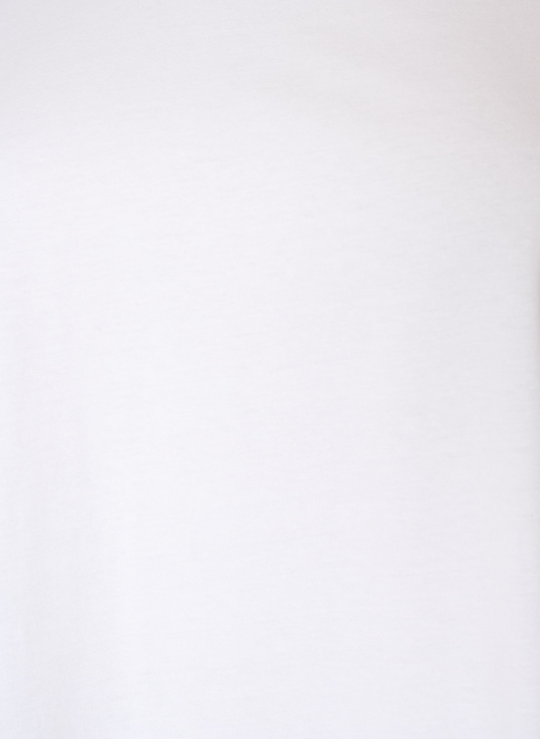 ZizziBomulls-T-skjorte med hekledetalj, Hvit, Packshot image number 2