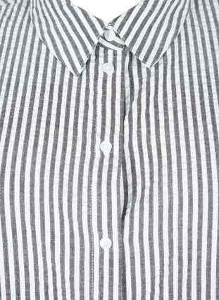 Lang stripete bomullsskjorte, Black, Packshot image number 2