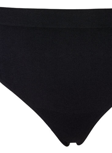g-streng med normal høyde i livet, 2 stk., Black, Packshot image number 2