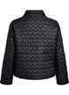 Lett polstret jakke med dekorativ quilting, Svart, Packshot image number 1