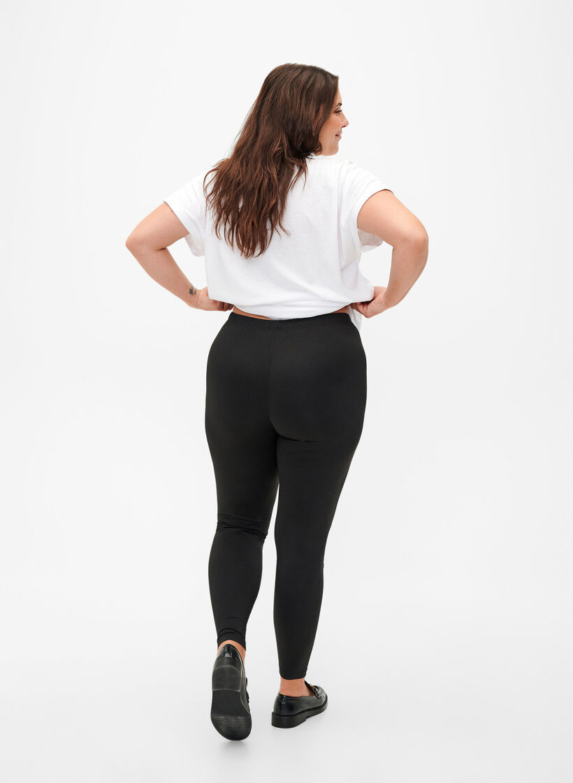 2-pack basis leggings, Svart, Model image number 2