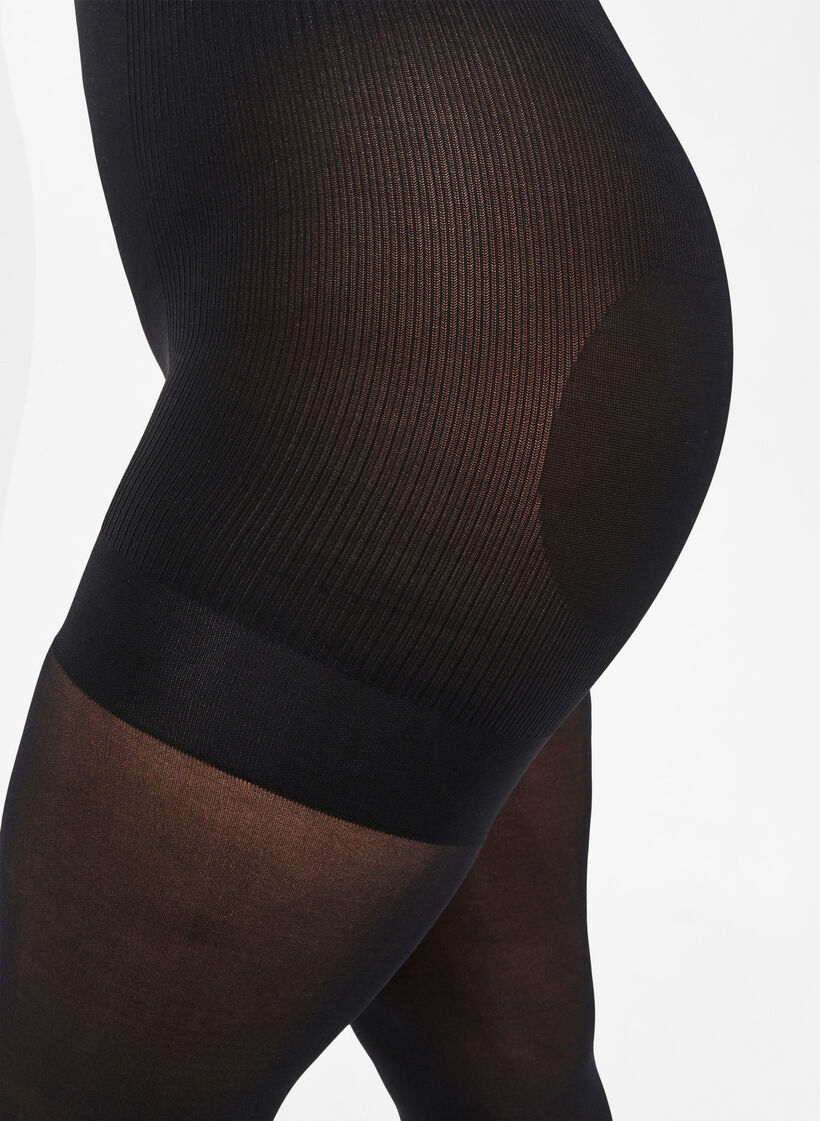 Str&oslash;mpebukser i 40 denier med push-up, Svart, Model image number 2