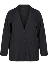 FLASH - Blazer med lommer og splitt, Black
