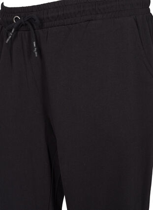 Løse joggebukser med lommer, Black, Packshot image number 3