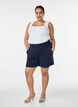 Shorts med lommer og l&oslash;s passform, Bl&aring;, Model image number 1