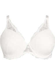 Vattert blonde-BH med spiler, Bright White