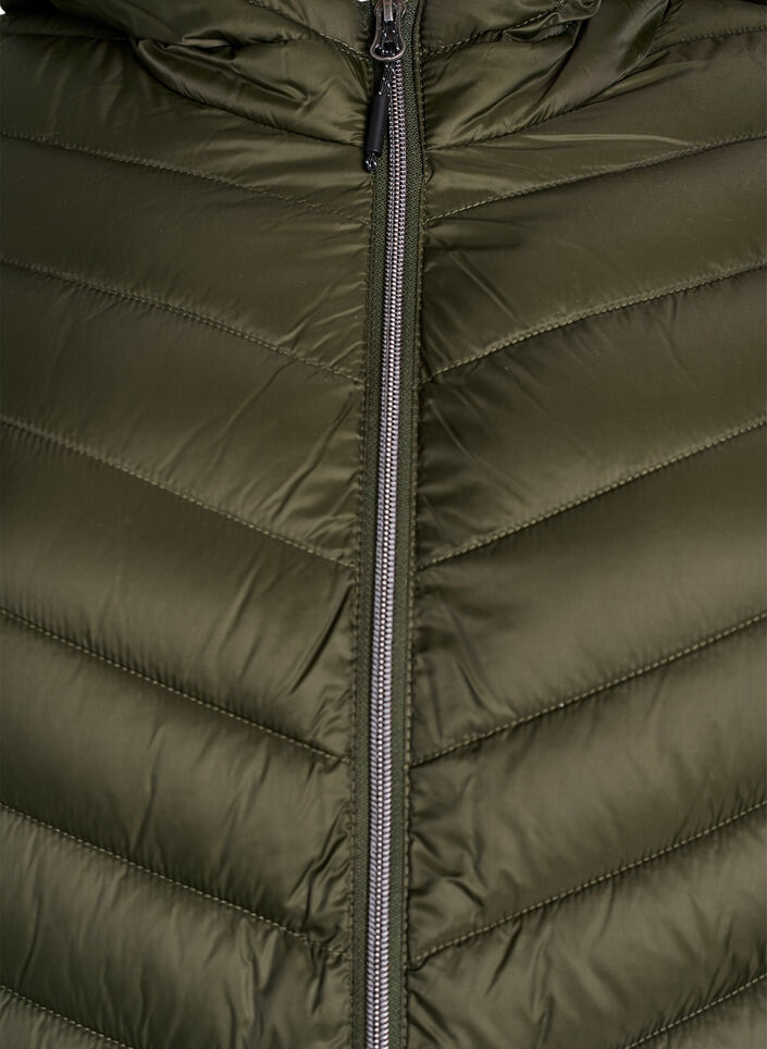 Lett jakke med hette, Grønn, Packshot image number 2
