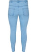 Cropped Amy jeans med glidelås, Blå, Packshot image number 1