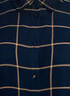 Rutete oversized bomullsskjorte, Blå, Packshot image number 2