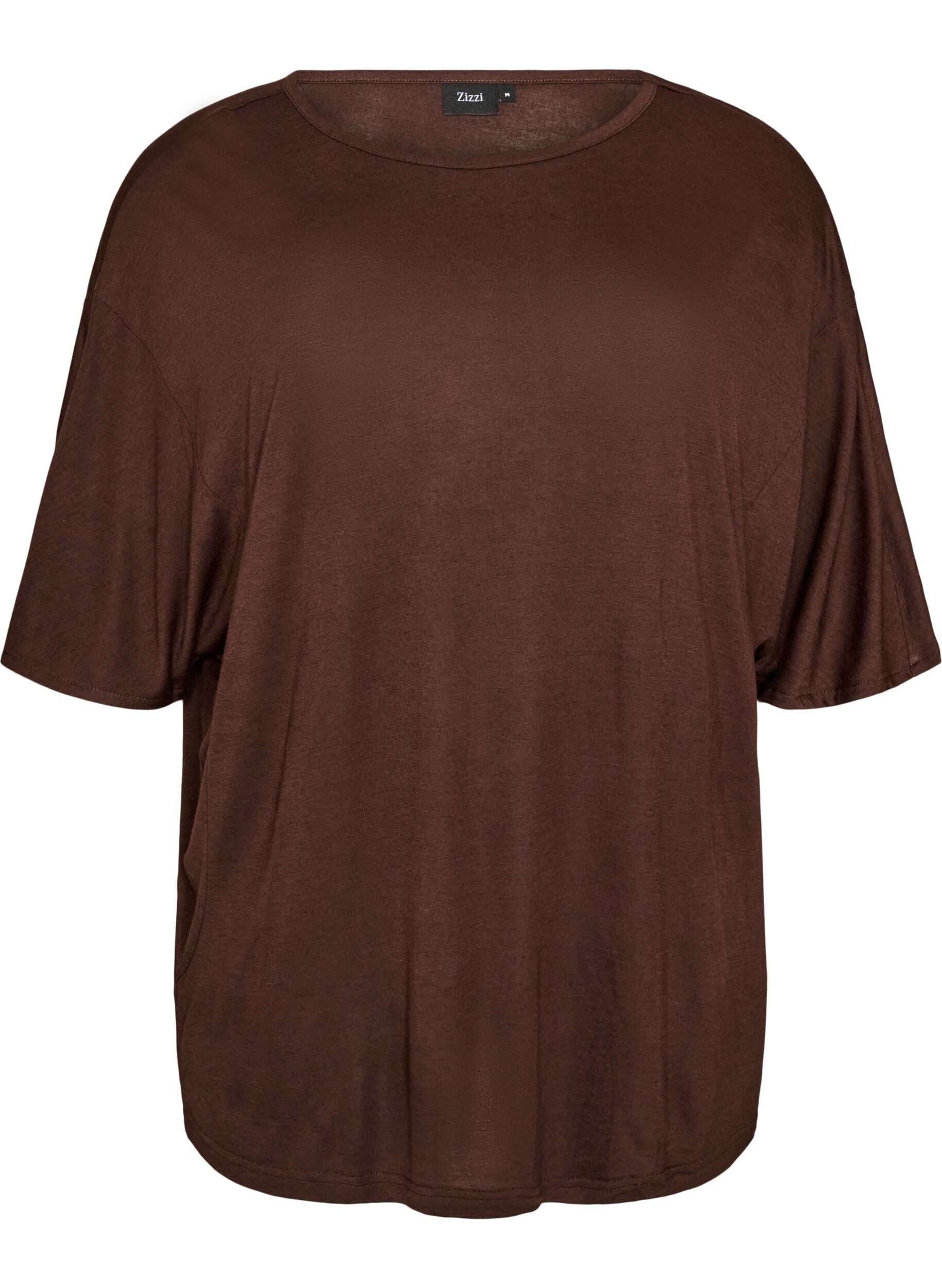Loose fit T-skjorte i viskose jersey