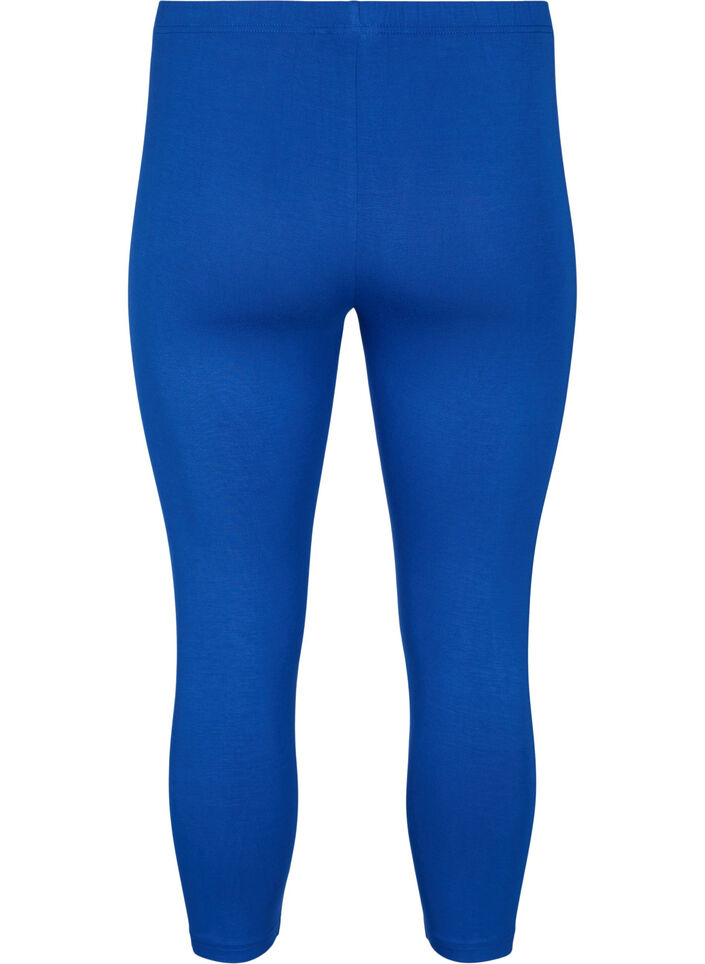 Basic 3/4-length viskosetights, Bl&aring;, Packshot image number 1