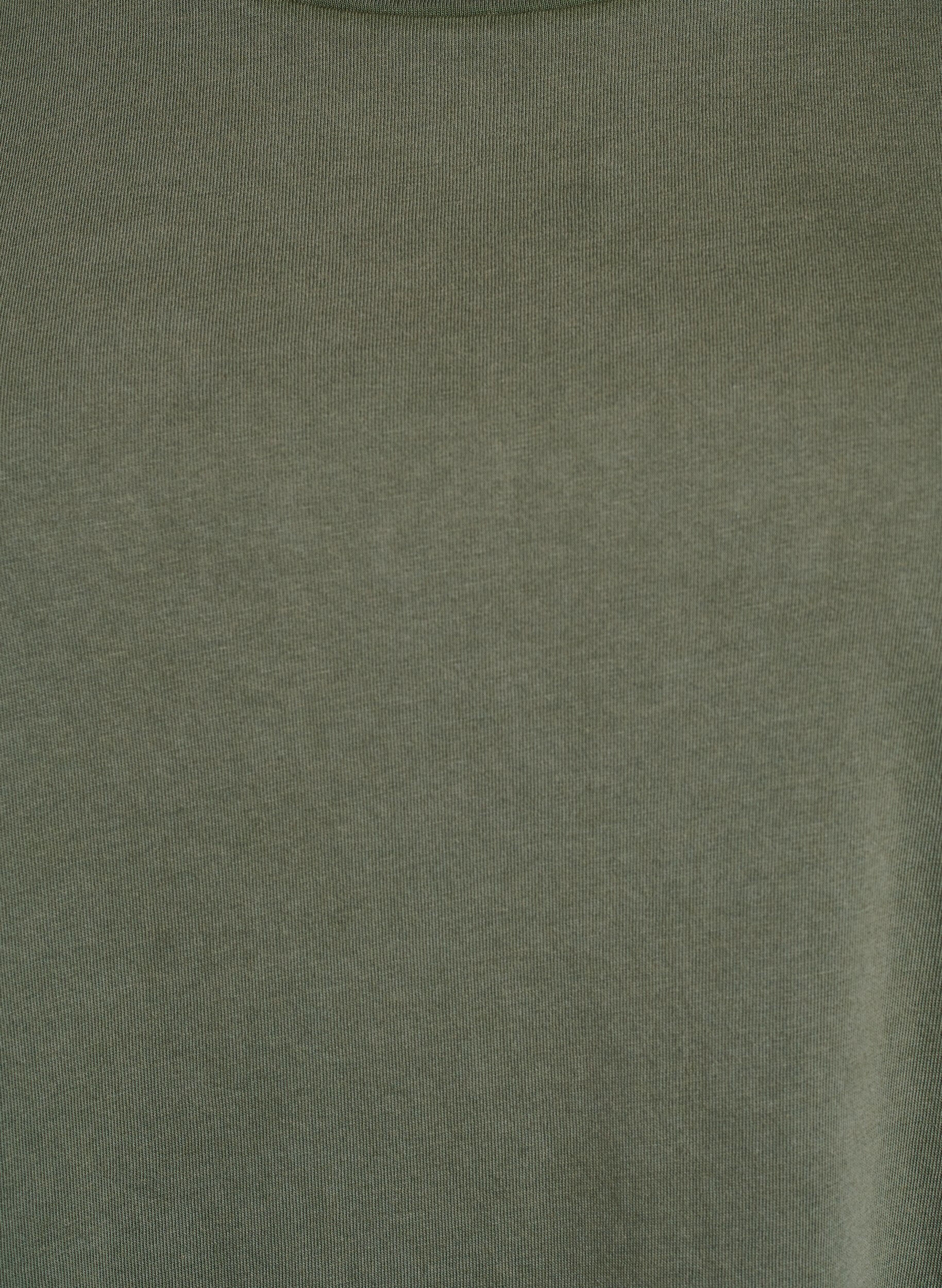 Zizzi Kort A-formet kjole med vasket look, Gr&oslash;nn, Packshot image number 2