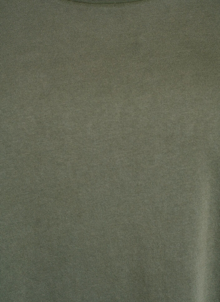 Kort A-formet kjole med vasket look, Grønn, Packshot image number 2