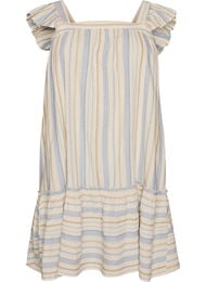 Ermel&oslash;s sommerkjole med vevd m&oslash;nster, Vanilje