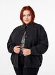 Bomberjakke i ullook med lommer, Dark Grey Melange, Model image number 0