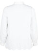 Skjorte i viskose med broderi anglaise, Bright White, Packshot image number 1