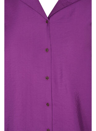 Skjorte i viskose med smock-ermer, Grape Juice, Packshot image number 2