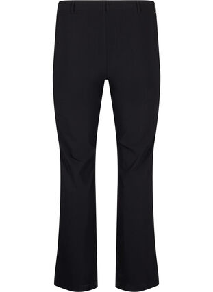 Klassiske bukser i en viskosemiks, Black, Packshot image number 1