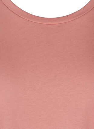 T-skjorte i bomullsmiks, Brandied Apricot Mel, Packshot image number 2