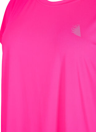 Kortermet trenings T-skjorte, Neon Pink Glo, Packshot image number 2
