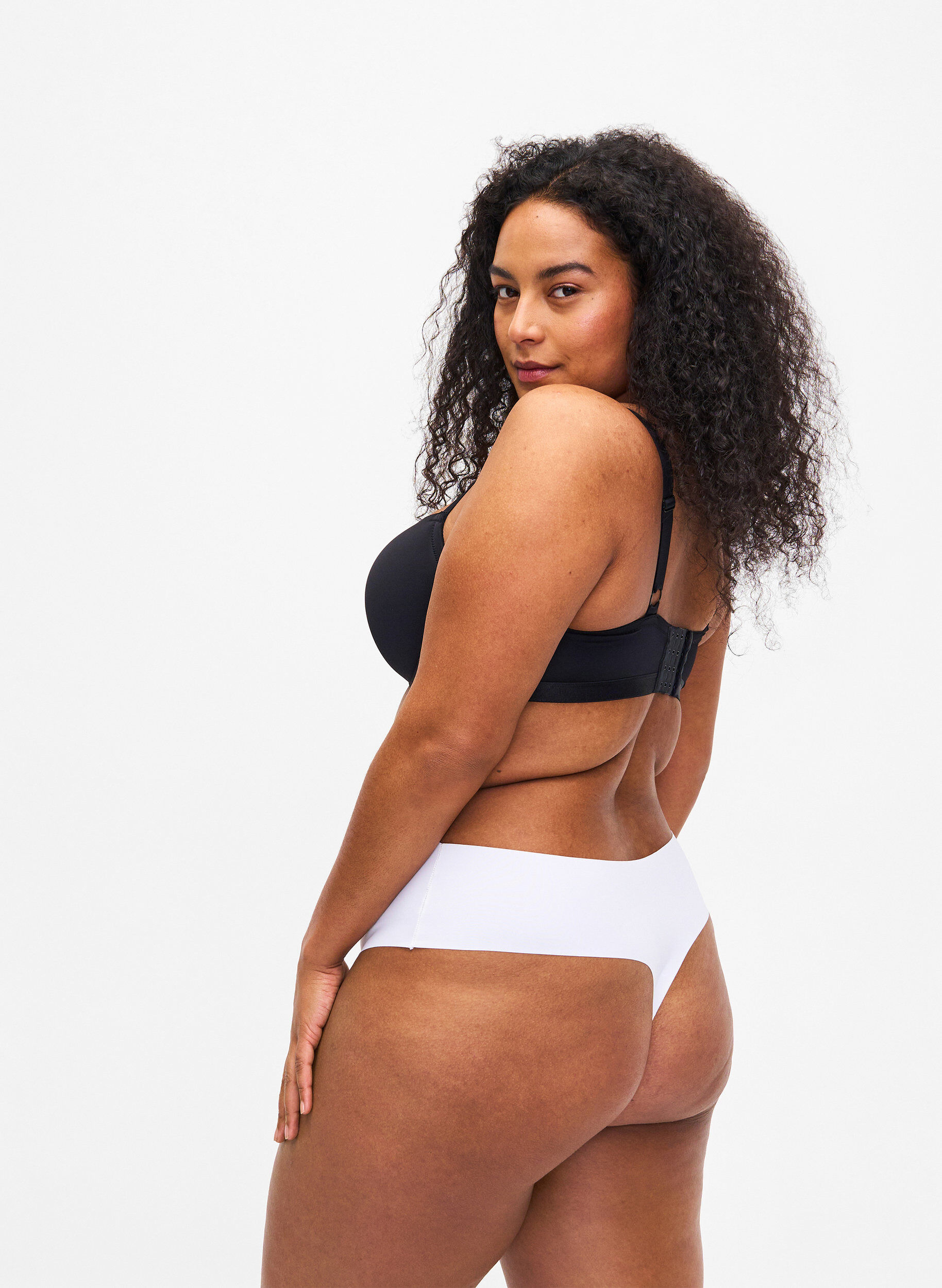 Zizzi S&oslash;ml&oslash;s g-streng, 2 stk., Hvit, Model image number 1