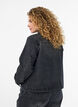 Denimjakke med rhinesteiner og store frontlommer, Grå, Model image number 2