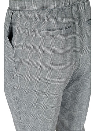 Rutete bukser med lommer, Black Check, Packshot image number 3