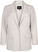 Melert blazer med knappelukking, String, Packshot image number 0