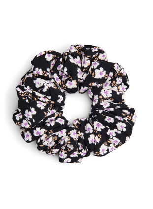 Scrunchie, White/Purple AOP, Packshot image number 0