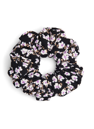 Scrunchie, White/Purple AOP, Packshot image number 0