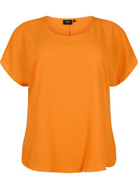 Kortermet bluse med rund hals
