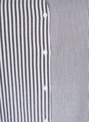 Zizzi Rutete tunika med 3/4 ermer, Svart, Packshot image number 2