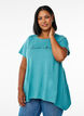 T-skjorte med rund hals og A-linje form, Gr&oslash;nn, Model image number 0