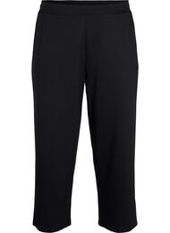 7/8 bukser i modal blanding med lommer, Black