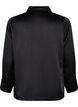 Nattskjorte i sateng, Black, Packshot image number 1