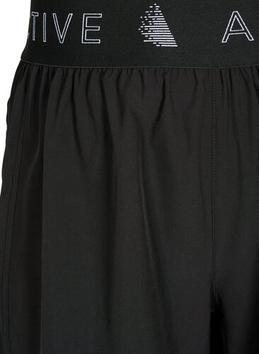 Treningsshorts med baklomme, Black, Packshot image number 2