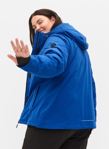 Skijakke med justerbar bunn og hette, Surf the web, Model image number 1