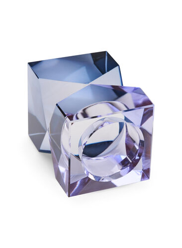 Lysestake i krystallglass, Blue, Packshot image number 1